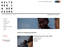 Tablet Screenshot of kultureninbewegung.org